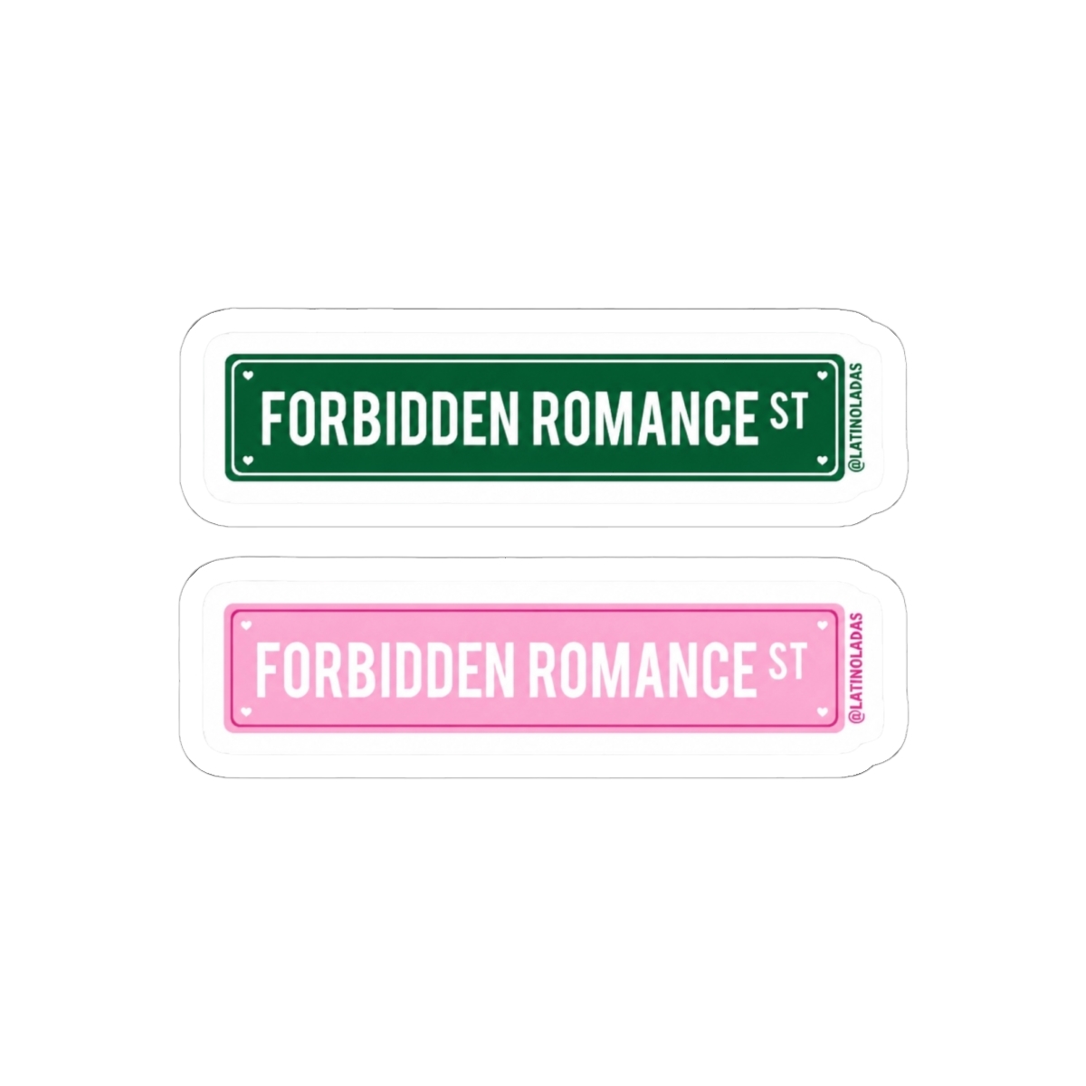 Forbidden love Street | Pink Green Book Lovers Aesthetic Street Sign | Merch for Reading Addicts | Fourth Wing Rebecca Yarros | Twisted Love Ana Huang | Red White & Royal Blue | Book Girlie Pack