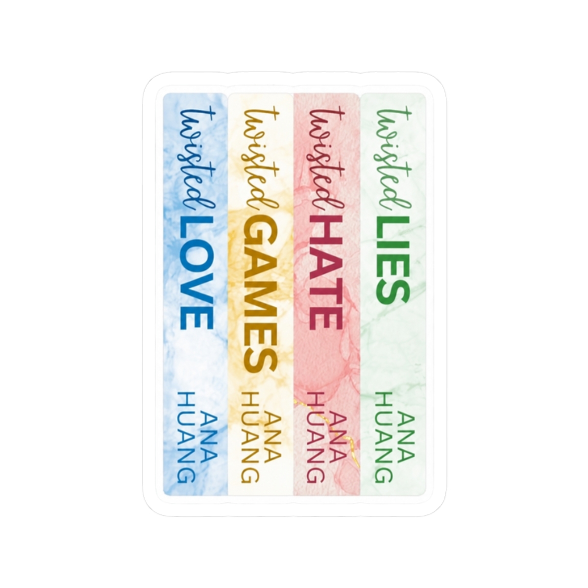 Twisted Series Book Stack Sticker | Ana Huang - alternate angle 3, merchandise
